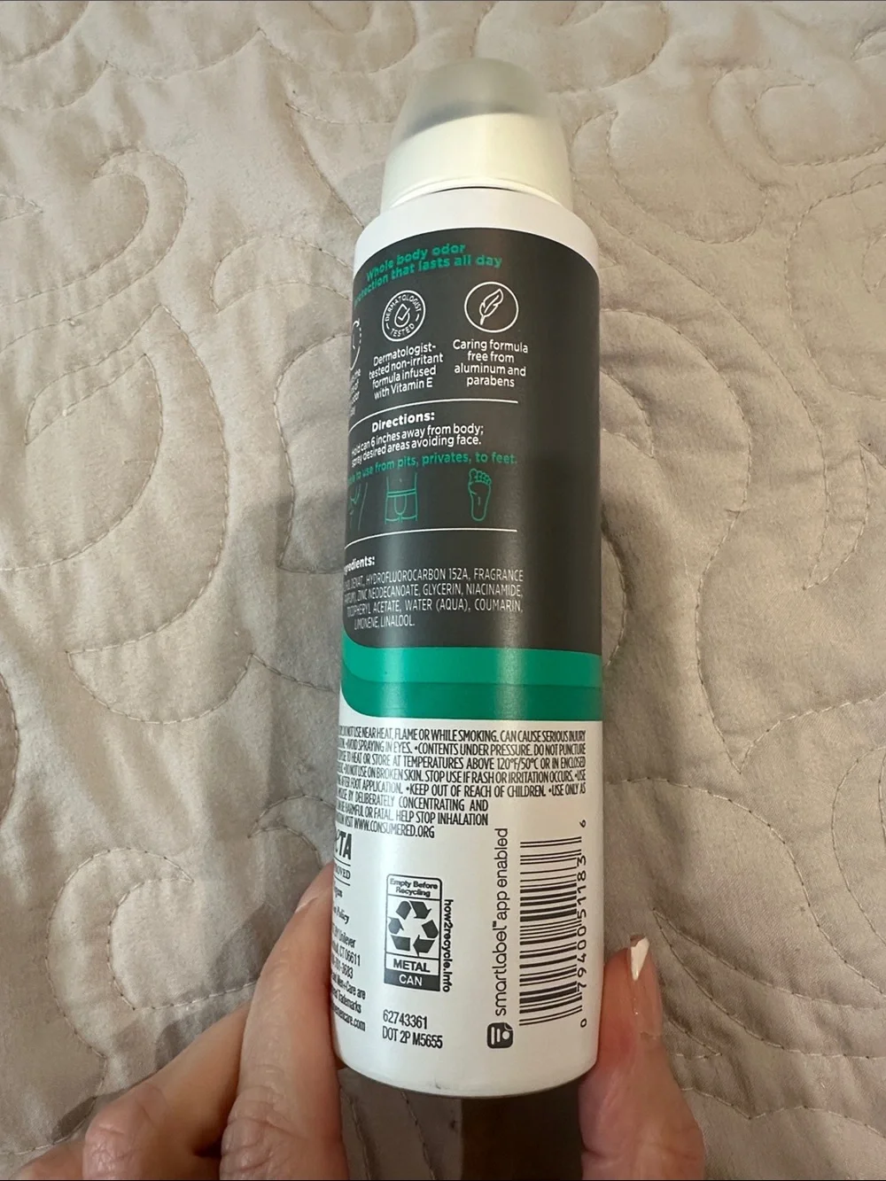 Whole Body Deo Spray - Aloe + Bamboo (Green)